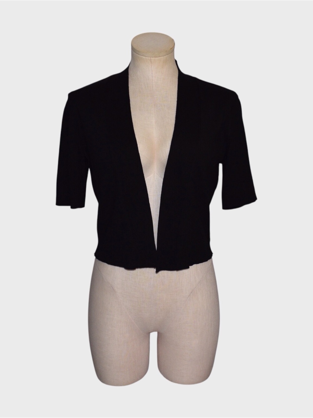 Db Established 1962 Cropped Open Front Shrug Cardigan